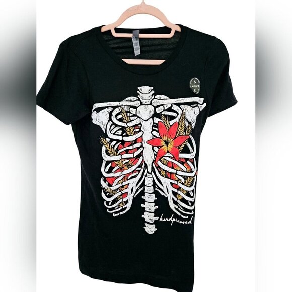 Hard Pressed  Lily Bones T-Shirt - Picture 1 of 5